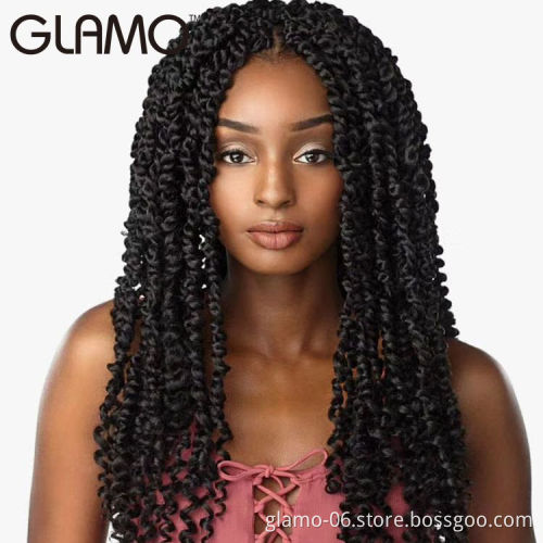 Kinky Curly Spring Twist Crochet Braid Hair 11/16strands/pack synthetic braiding hair for African Women Passion Twist Hair